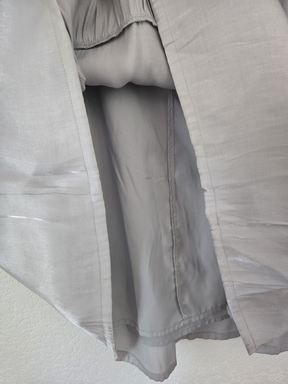 a new day Light Gray Tiered Midi Dress - Picture 6 of 7